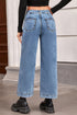 Patch Pocket Straight Leg Loose Fit Jeans